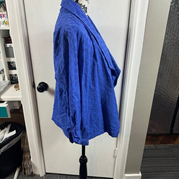 Culture Code Double Breasted Eyelet Jacket with Pockets - Picture 6 of 10